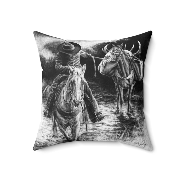 "Shallow Crossing" Square Pillow.