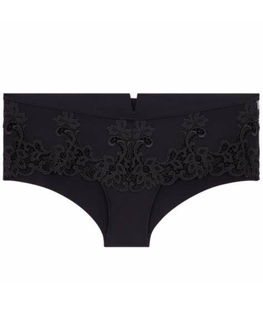 Simone Perele 15C630 Black Saga Boyshort Panty myselflingerie.com