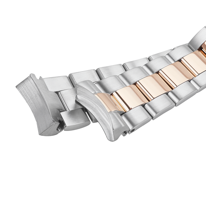 SKX007 Watch Bracelet: Oyster Two-Tone Rose Gold Finish