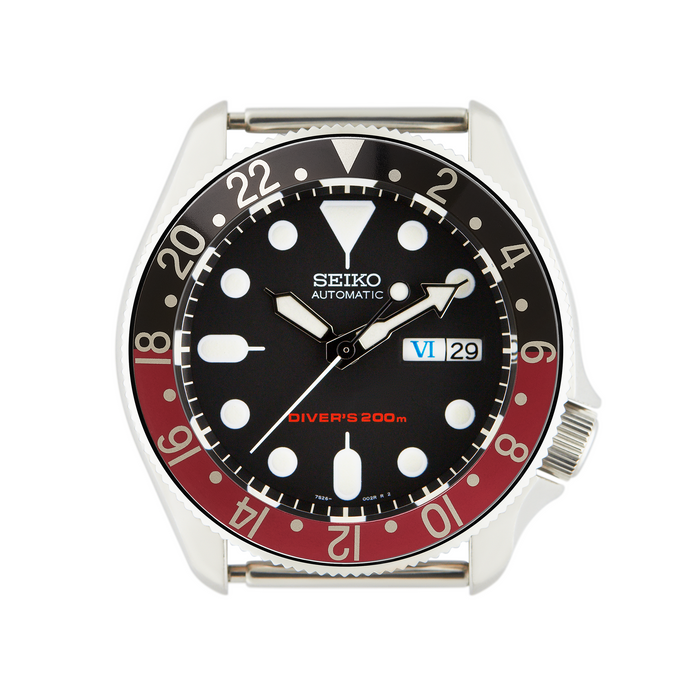 SKX007/SRPD Aluminium Bezel Insert: GMT Style Coke