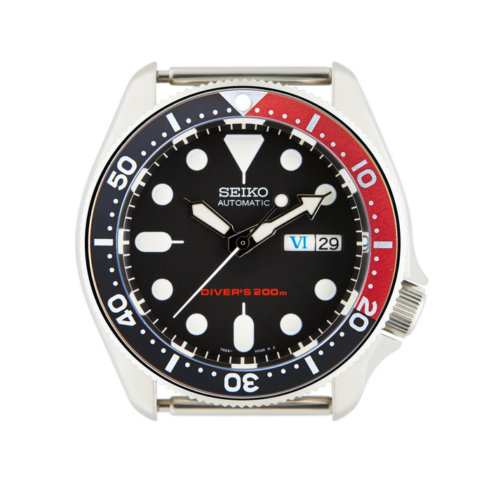 SKX Aluminium Bezel Insert: SKX style Black/Red (Coke)