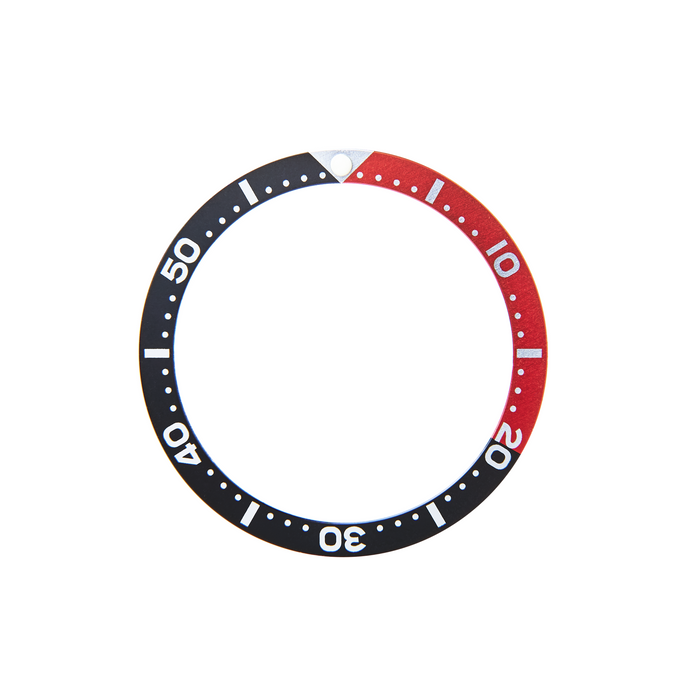 SKX Aluminium Bezel Insert: SKX style Black/Red (Coke)