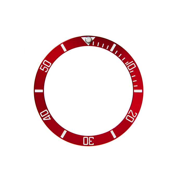 SKX Aluminium Bezel Insert: Sub style Red/White for SKX007/SKX009