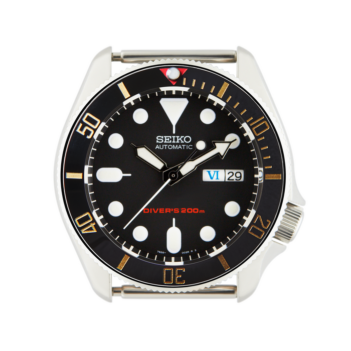 SKX Ceramic Bezel Insert: BB58 style Black/Gold for SKX007/SKX009