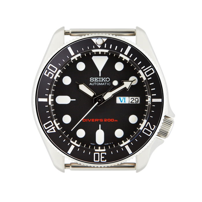 SKX Ceramic Bezel Insert: DSSD style Black/White for SKX007/SKX009