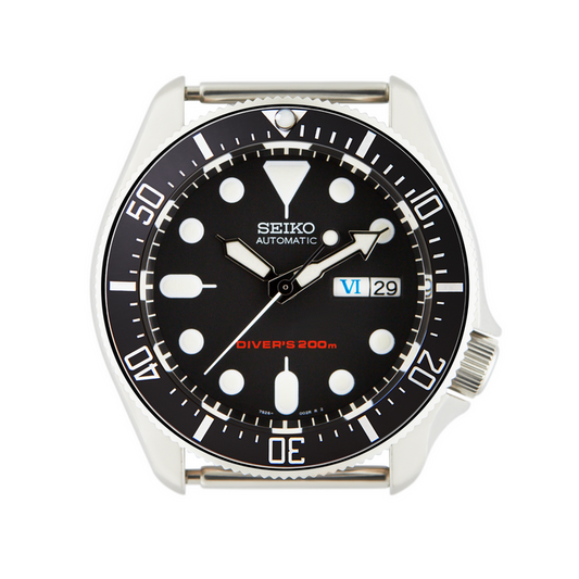 SKX Ceramic Bezel Insert: DSSD style Black/White for SKX007/SKX009