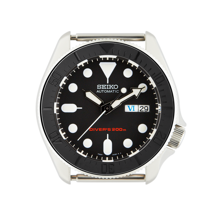SKX007/SRPD Ceramic Bezel Insert: DSSD style Stealth