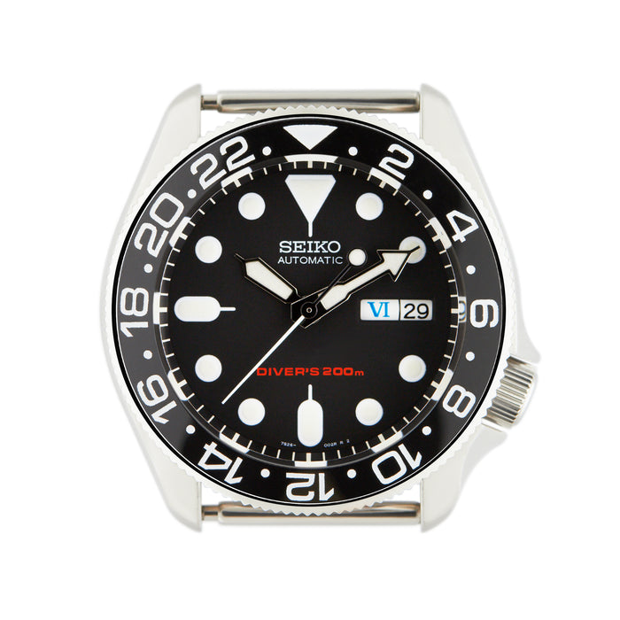 SKX007 SKX009 Bezel Insert Black White GMT Style