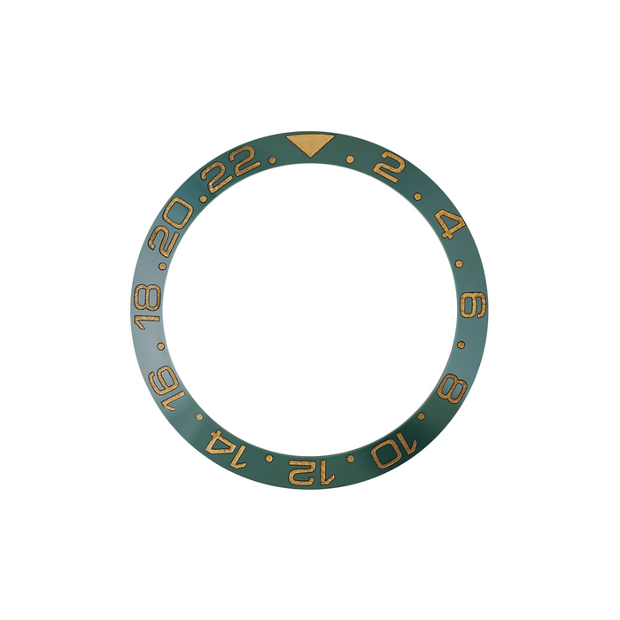 SKX007/SRPD Ceramic Bezel Insert: GMT style Green/Gold