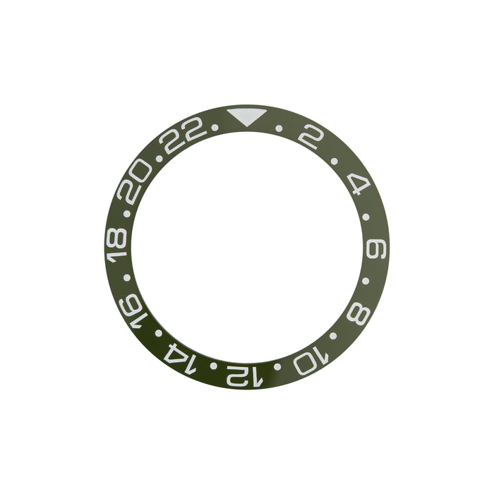 SKX007 SKX009 Bezel Insert Green White GMT Style