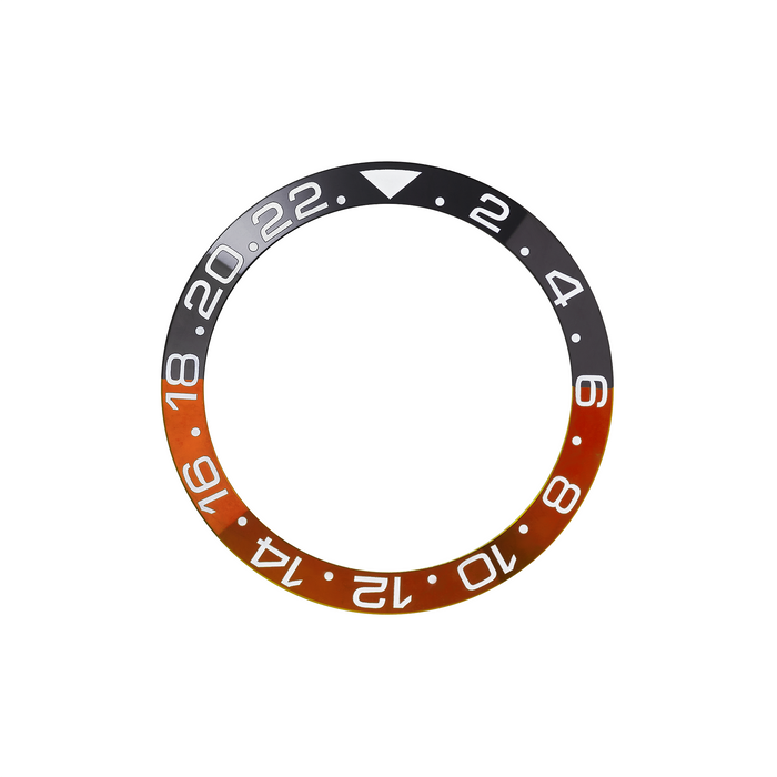 SKX007/SRPD Ceramic Bezel Insert: GMT style Red/Black (Coke)