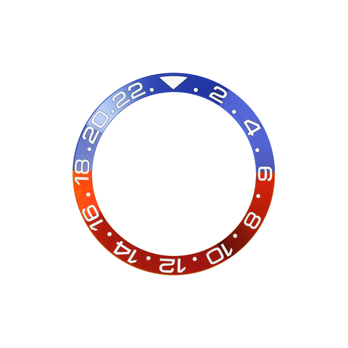 SKX007/SRPD Ceramic Bezel Insert: GMT style Red/Blue (Pepsi)