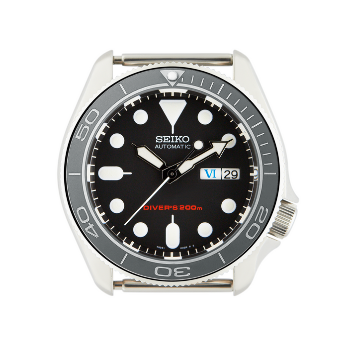 SKX007/SRPD Ceramic Bezel Insert: PO style Grey