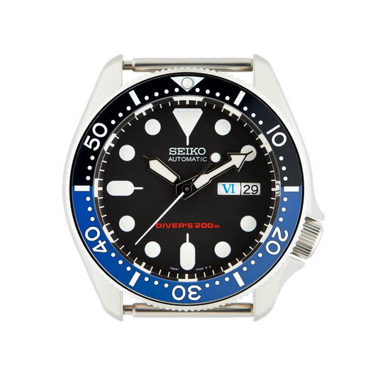 SKX007/SRPD Ceramic Bezel Insert: Seiko style Batman