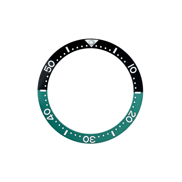 SKX007/SRPD Ceramic Bezel Insert: Seiko style Green/Black