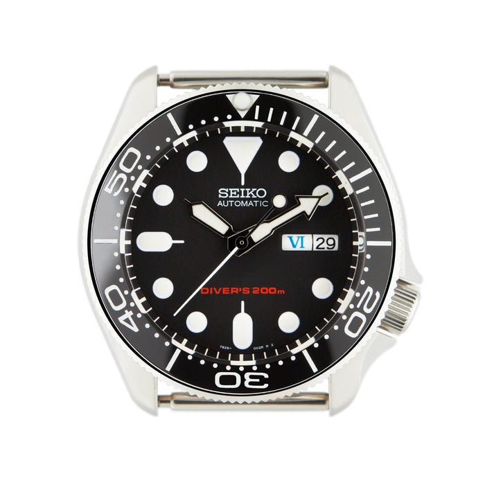 SKX007 SKX009 Bezel Insert Black White SMP Style Seamaster
