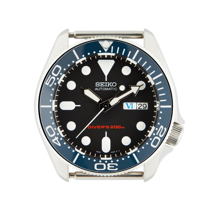 SKX007 SKX009 Bezel Insert Blue White SMP Style Seamaster