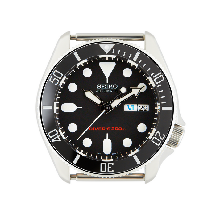 SKX007/SRPD Ceramic Bezel Insert: Sub style Black/White