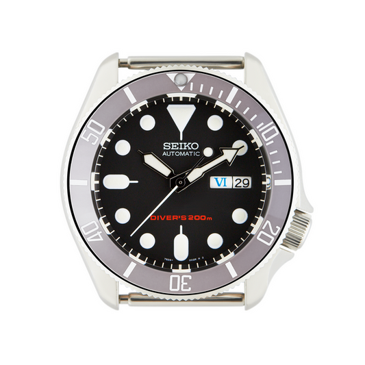 SKX007/SRPD Ceramic Bezel Insert: Sub style Grey/White