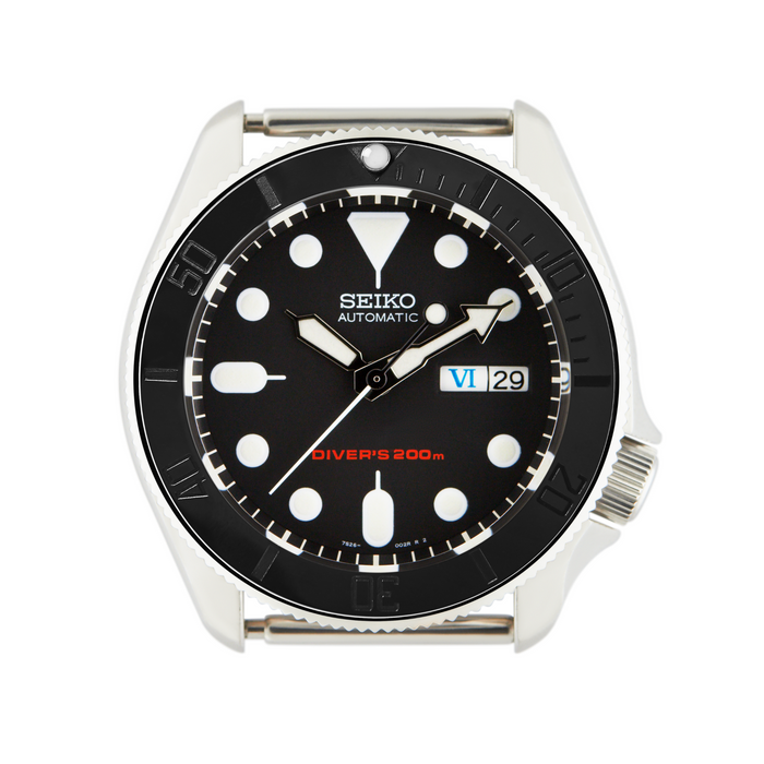 SKX Ceramic Bezel Insert: Sub style Black/Black (Stealth) for SKX007/SKX009