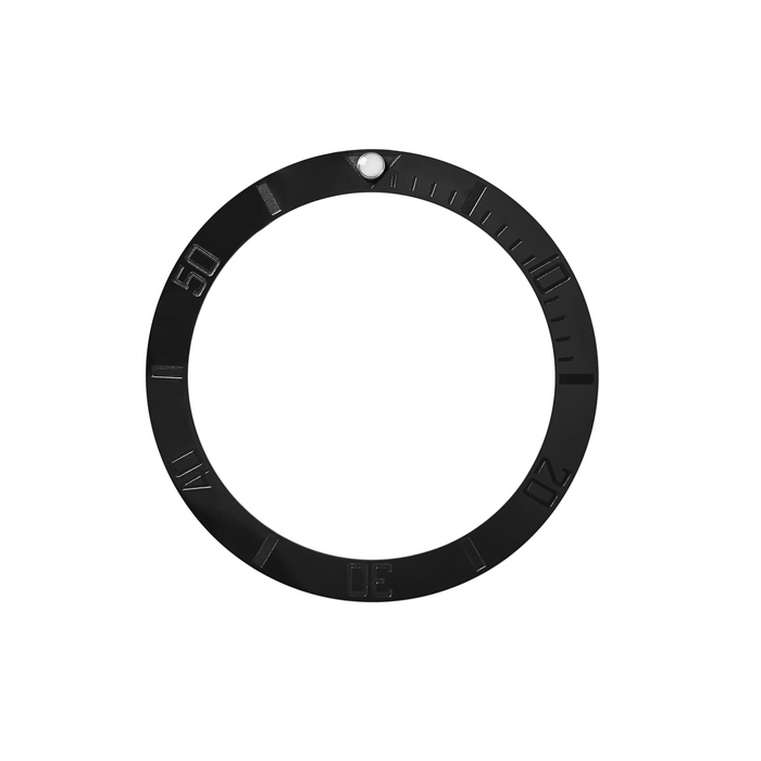 SKX Ceramic Bezel Insert: Sub style Black/Black (Stealth) for SKX007/SKX009