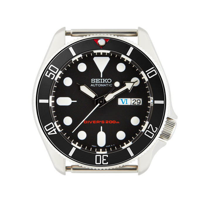SKX Ceramic Bezel Insert: Vintage Sub style Black/White for SKX007/SKX009