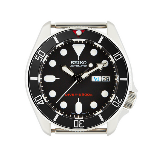 SKX Ceramic Bezel Insert: Vintage Sub style Black/White for SKX007/SKX009