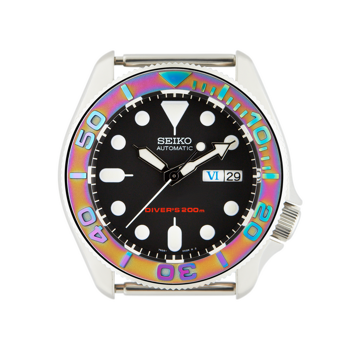SKX007/SRPD Ceramic Bezel Insert: YM style Rainbow