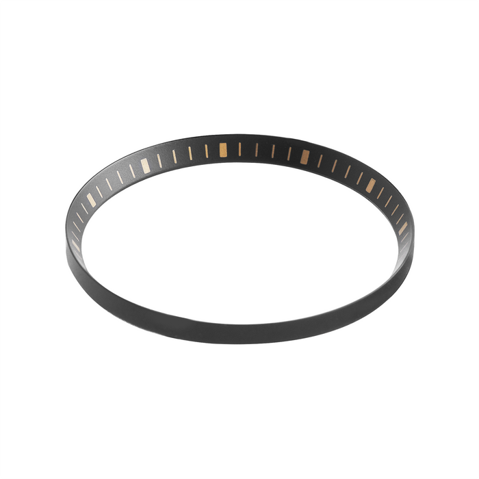 SKX007/SRPD Chapter Ring: Matte Black Finish with Gold Markers