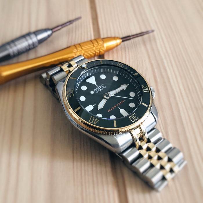 SKX007/SRPD Coin Edge Bezel: Polished Gold Finish