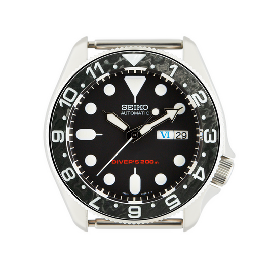 SKX007/SRPD Forged Carbon Bezel Insert: DT Style