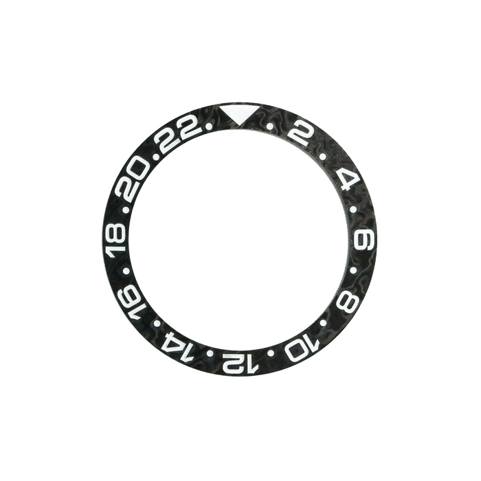 SKX007/SRPD Forged Carbon Bezel Insert: GMT Style