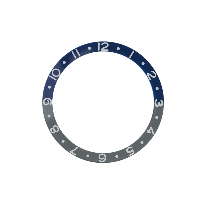 SKX007/SRPD Glass Bezel Insert: Dual Time Style Batman