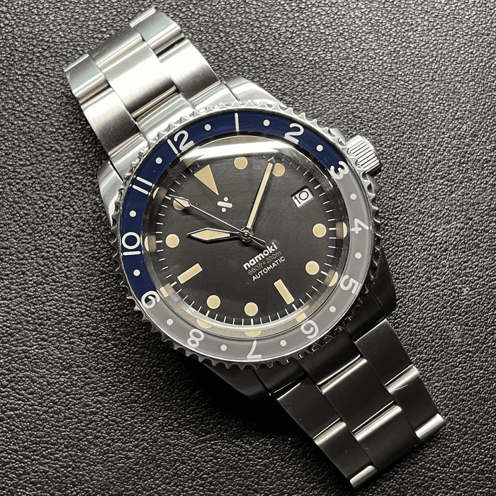 SKX007/SRPD Glass Bezel Insert: Dual Time Style Batman