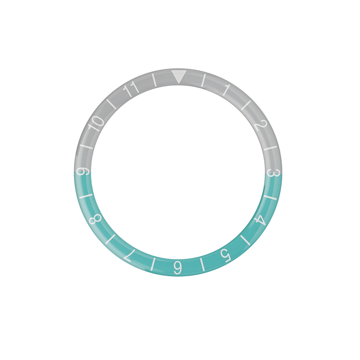 SKX007/SRPD Glass Bezel Insert: Dual Time Style Petronas