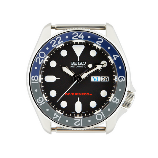 SKX007/SRPD Glass Bezel Insert: GMT Style Batman