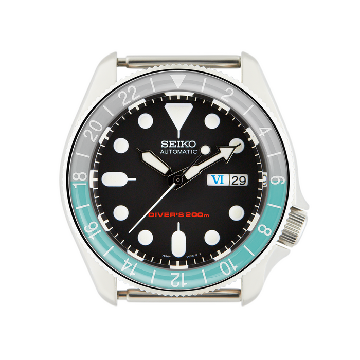 SKX007/SRPD Glass Bezel Insert: GMT Style Petronas