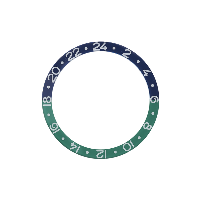 SKX007/SRPD Glass Bezel Insert: GMT Style Blue/Green