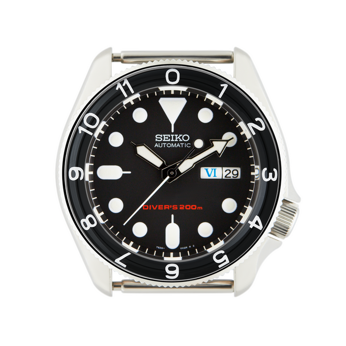 SKX007/SRPD Glass Bezel Insert: Seamaster Dual Time style