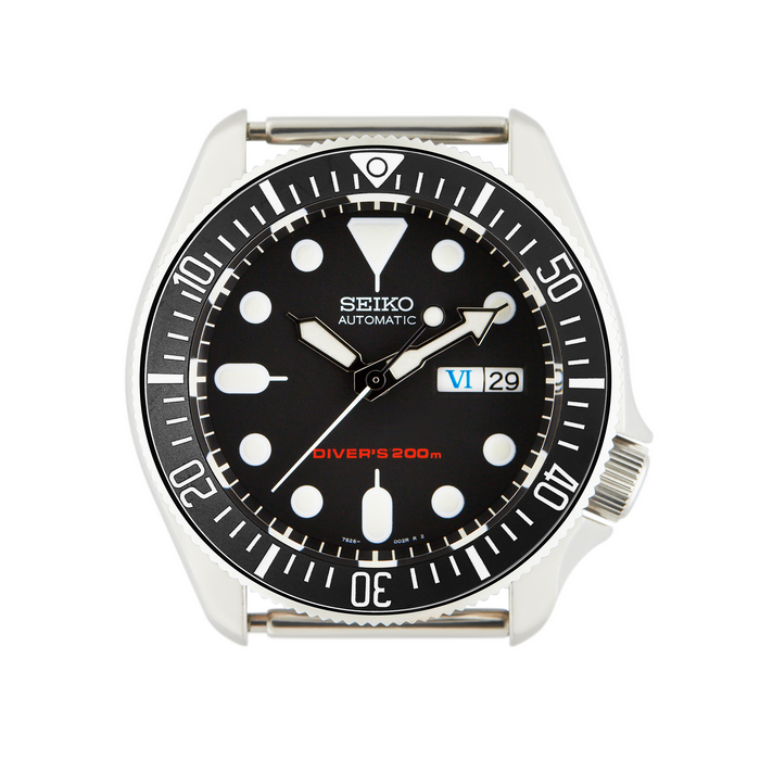 SKX007/SRPD Ceramic Bezel Insert: Countdown Style Matte Black