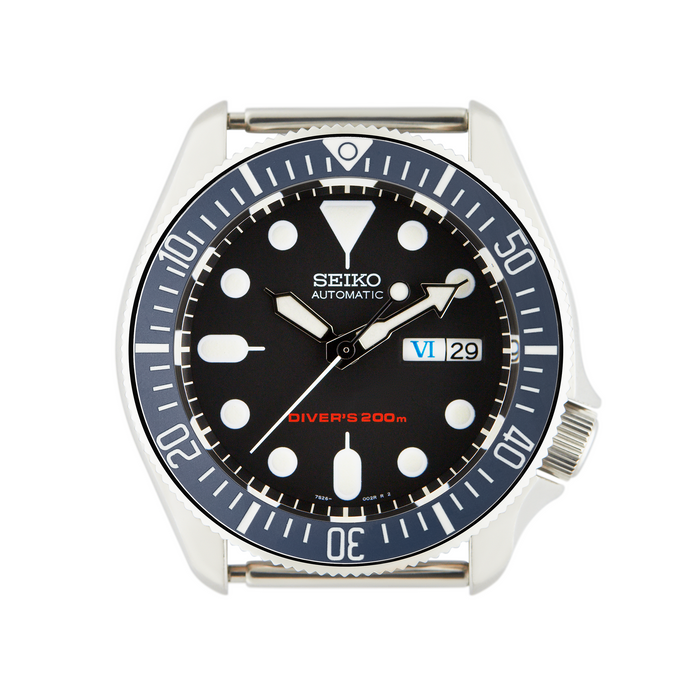 SKX007/SRPD Ceramic Bezel Insert: Countdown Style Matte Blue