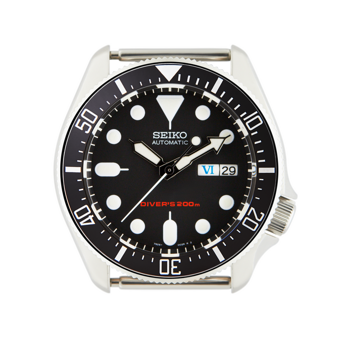 SKX Lumed Ceramic Bezel Insert: DSSD style Black/White for SKX007 SKX009