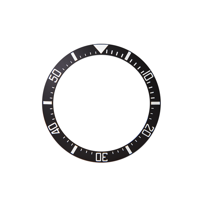 SKX Lumed Ceramic Bezel Insert: DSSD style Black/White for SKX007 SKX009