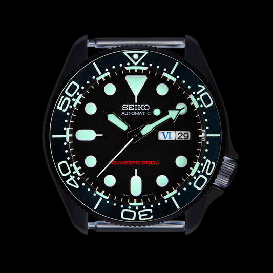 SKX007 SKX009 Lumed Ceramic Bezel Insert Blue White SMP Style Seamaster