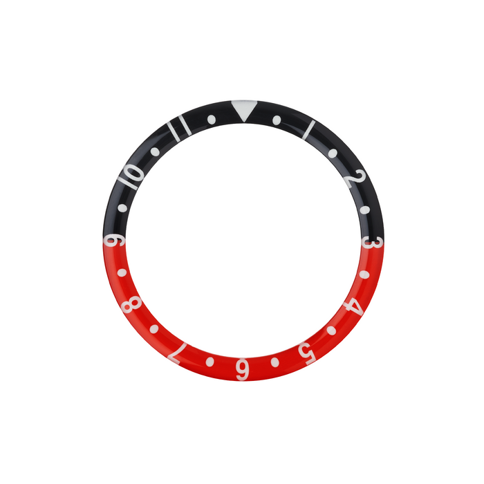 SKX007/SRPD Lumed Glass Bezel Insert: Vintage Dual Time Style Coke