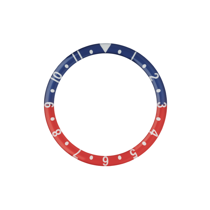 SKX007/SRPD Lumed Glass Bezel Insert: Vintage Dual Time Style Pepsi