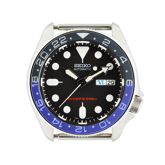 SKX007/SRPD Lumed Sapphire Bezel Insert: GMT Style Batman