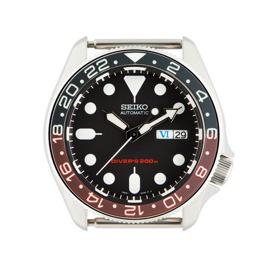 SKX007/SRPD Lumed Sapphire Bezel Insert: GMT Style Coke