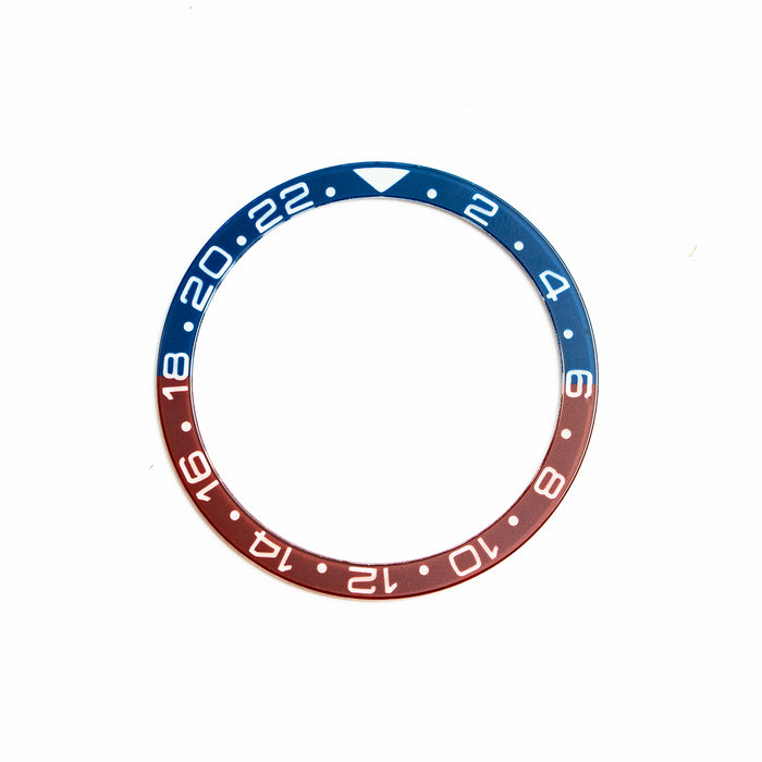 SKX007/SRPD Lumed Sapphire Bezel Insert: GMT Style Pepsi