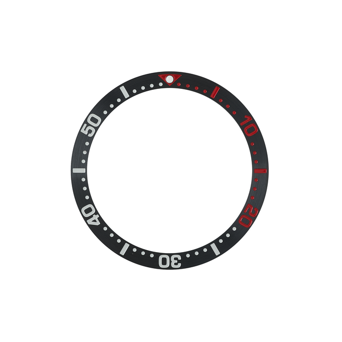 SKX007/SRPD Steel Bezel Insert: Black Series Style Red